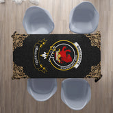 Moncreiffe (or Moncreiff) Crest Tablecloth - Black Style